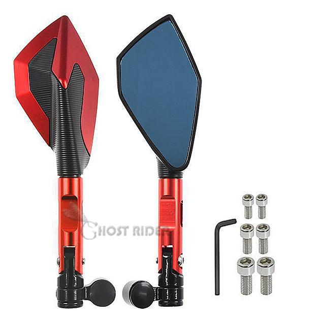 CNC hliníková zpětná zrcátka na motocykly modré antireflexní zrcátko pro Honda Hornet 600 CB 600F 900F 250F 300F 650F X4