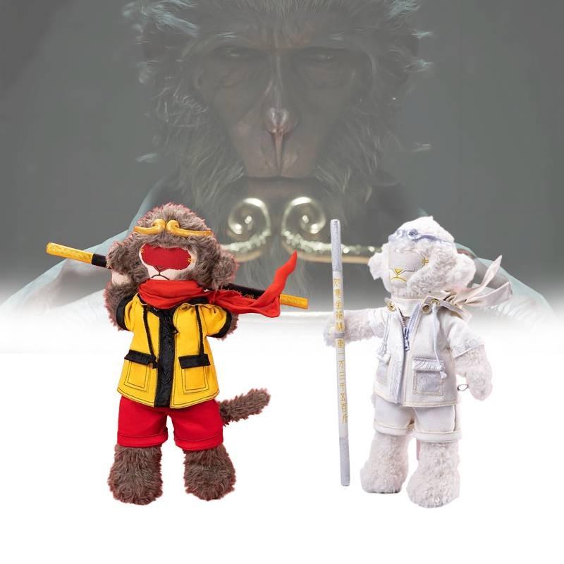 Wukong Black Myth Plush Toys Cute Cartoon Boys Birthday Holiday Dolls Gifts