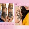 Temporary Tattoos Stickers Fake Body Arm Chest Shoulder Tattoos with Black Lace Flower