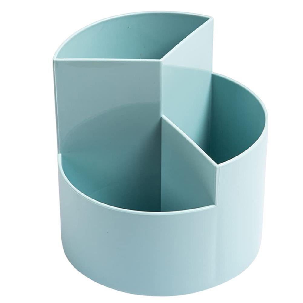 360 Degree Rotatable Pen Holder Spinning Pen Holder 3 Slots Desktop Storage Holder Multi-Function for Study Office