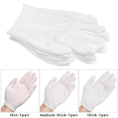 Jewelry Appreciation White Cotton Gloves Cleaning Materials Labor Protection Gloves Household
