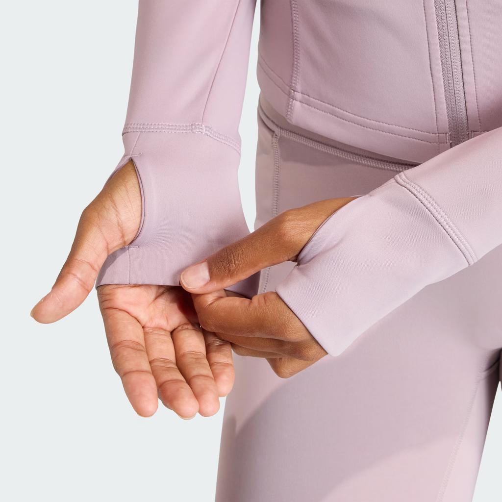 adidas Optime Essentials Quick-Dry Half-Zip Sports Top Women Tops KF8551