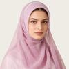 Solid Color Plain Headscarf Breathable Modest Shawl Wrap Fashion Long Hijab  For Women