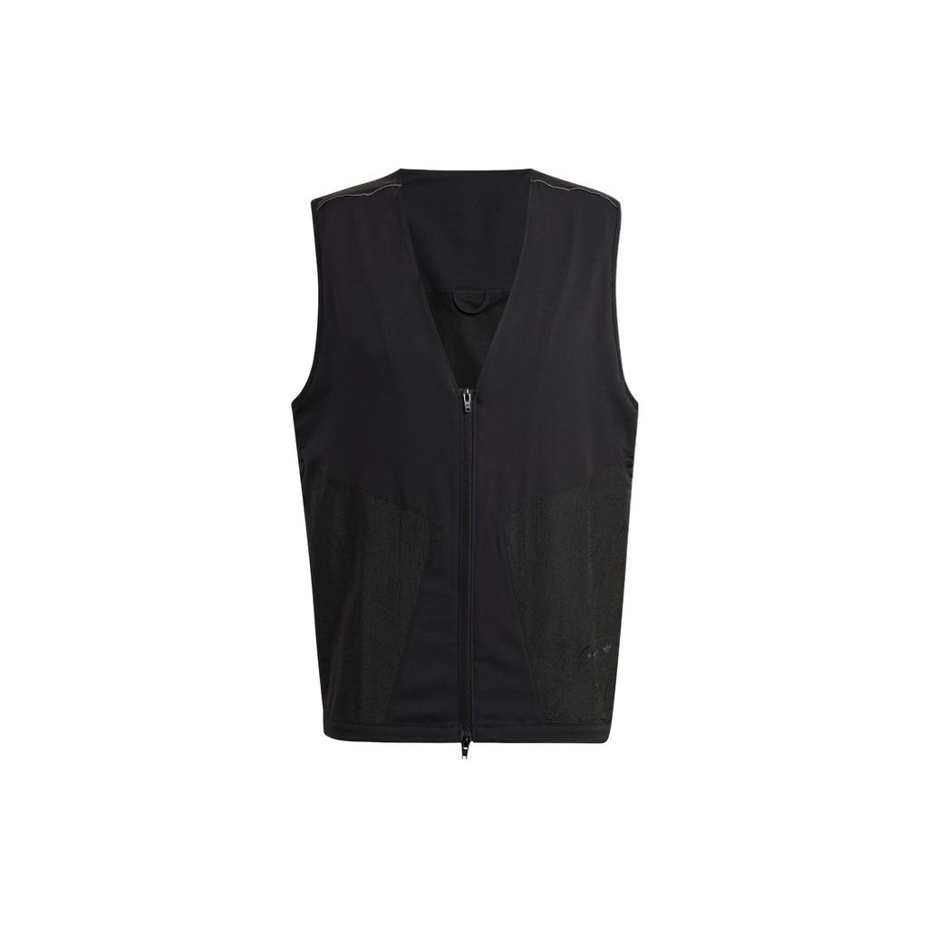 adidas Sportswear Rifta Reveal Regular Fit Sleeveless Full Zip Lightweight Lifestyle Vest Men Black HK2738