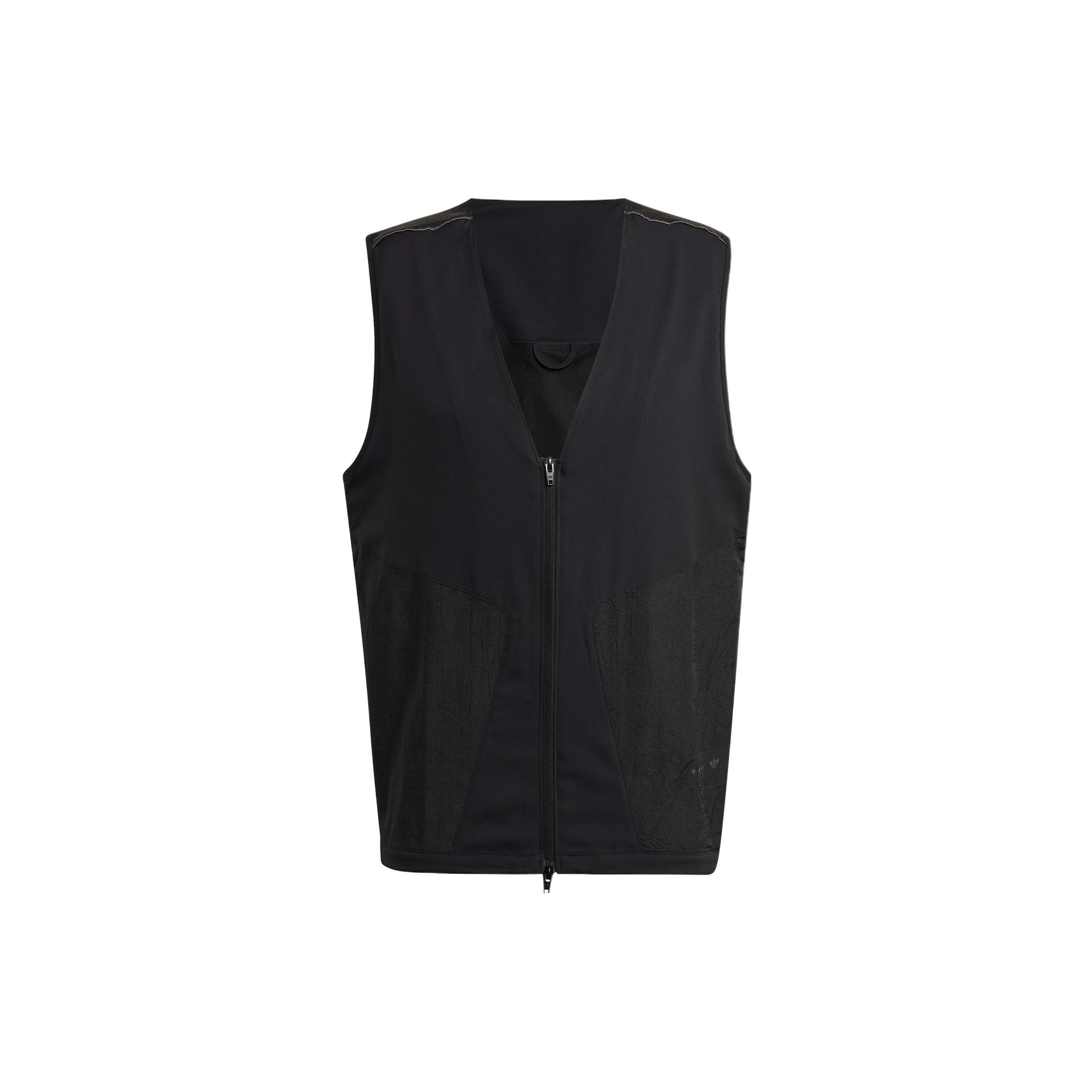 Adidas Sportswear Rifta Reveal Regular Fit Sleeveless Full Zip Lightweight Lifestyle Vest Men Black HK2738 S