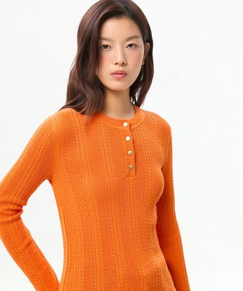 TOMMY HILFIGER Pointel Henley Sweater