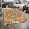 Mandala Yoga Blume Böhmen Meditation Natur Teppich für Wohnzimmer Schlafzimmer Dekoration, Rutschfeste Dekoration für Sofa Fußmatte Geschenk