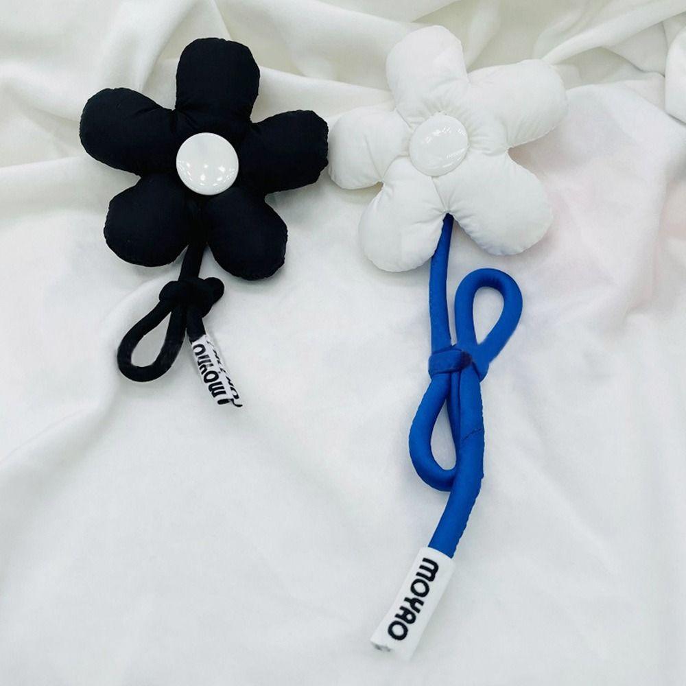 Fashion Trendy Stuffed Keychain Pendant Bag Charm Flower Key Chain Backpack Ornament Accessories