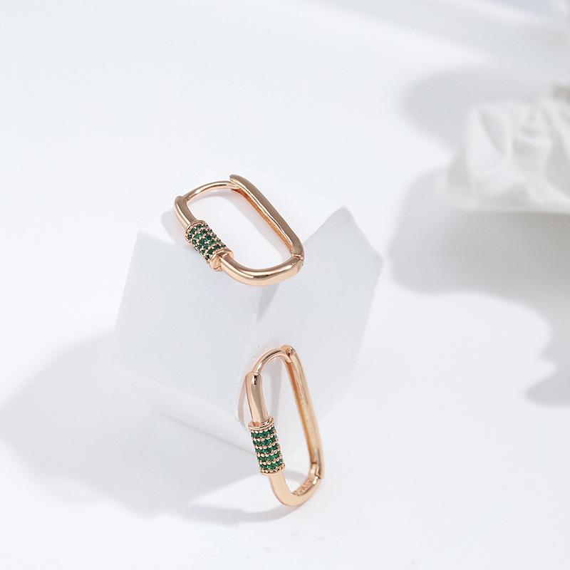 Boucles d'oreilles créoles minimalistes pour femmes, bijoux quotidiens de fête en Zircon multicouche
