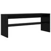 TV Cabinet In Black Oak Look 100 X 30 X 40 Cm Engineered Wood