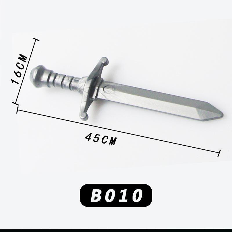 Medieval Knight Scene Minifigure: Fountain, Rapier, Compatible with LEGO Bricks