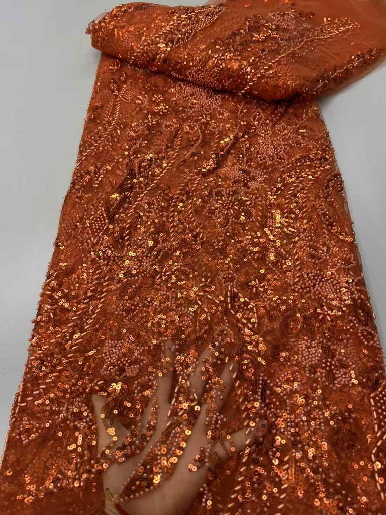 White African Groom Lace Fabric Latest Nigerian Laces Fabric 2025 High Quality Lace Sequins Embroidered French For Party Dresses
