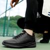 Lightweigth PU Leather Casual Shoes Black Men Running Sneakers Shoes for Men Non-slip Footwear Trainer Men Tenis Masculino 45