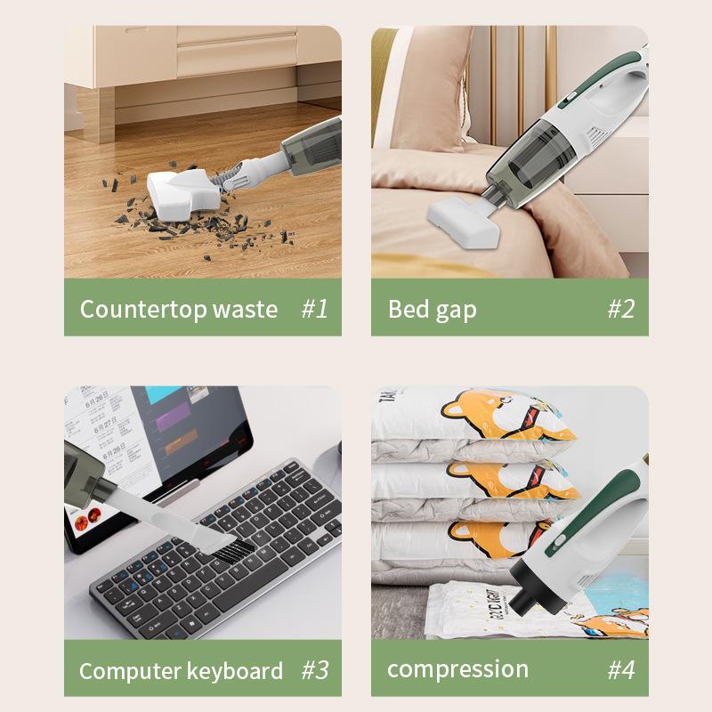 Portable wireless household handheld vacuum cleaner small large suction mini high power silent vacuum cleaner