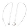 2pcs Couple Necklace Alloy Adjustable Sun Moon Magnetic Suction Matching Necklace for Lovers Best Friends