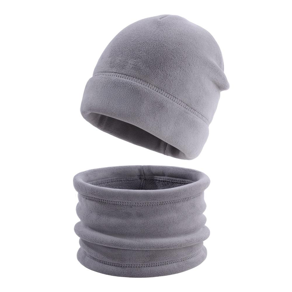 Cartoon Children Hat Scarf Set Solid Color Kids Beanies Sets Winter Season