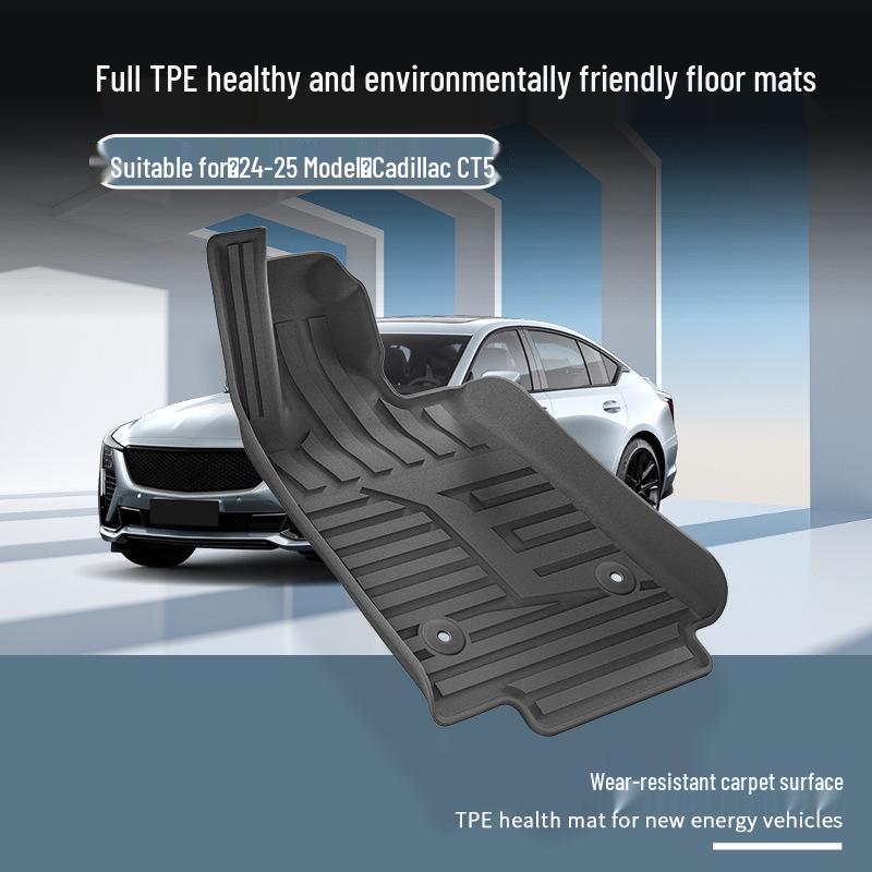 Eco-Friendly TPE Floor & Trunk Mats for 24-25 Cadillac CT5