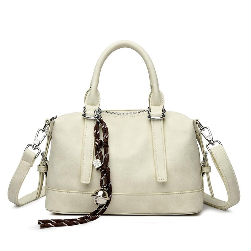 Retro Soft Leather Bag Handbag Women's High-end Sense Versatile Large-capacity Shoulder Messenger Bag