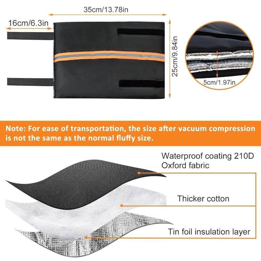 Thickened Outdoor Faucet Cover Anti-Freeze Reusable Faucet Protector Cold-Resistant Washable Hose Bib Protector Yard Faucets