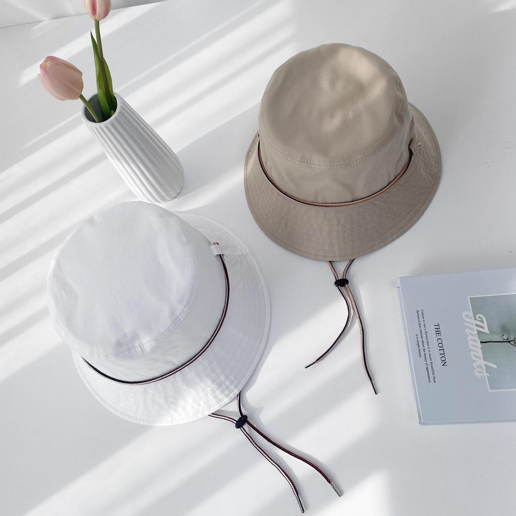 Spring/Summer Bucket Hat Daily Color Strap Bucket Hat