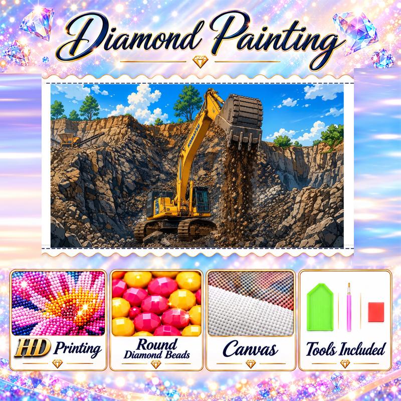 Komatsu 5D Diamond Painting Kit DIY Full Drill Diamond Art Home Wall Decor