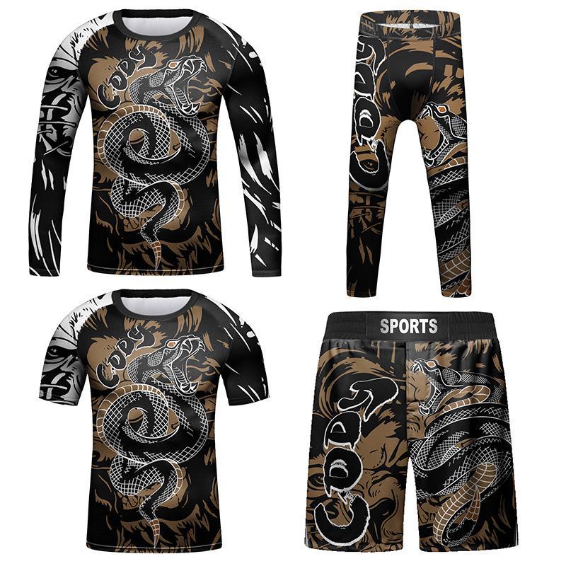 Kids' Sportswear Set: Breathable, Stretchable 4-Piece for Basketball, Football, Cycling & Outdoors
