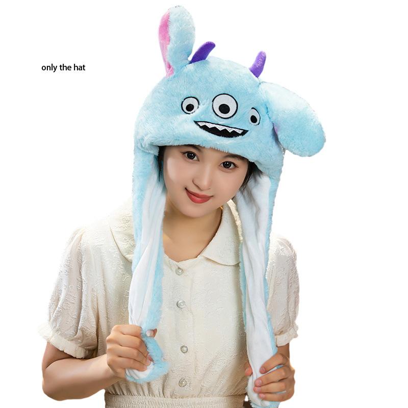 

Плюшевая шапка-аэроподушка Санта-Клауса Монстр Рождественские подарки Мультяшный подарок для девочки Ребенок синий