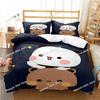 Cute Bubu Dudu Cartoon Bear Panda Bedding Set Duvet Cover Full Queen King Size Pillowcase Bed Printed Bed Set Aldult Kid Bedroom