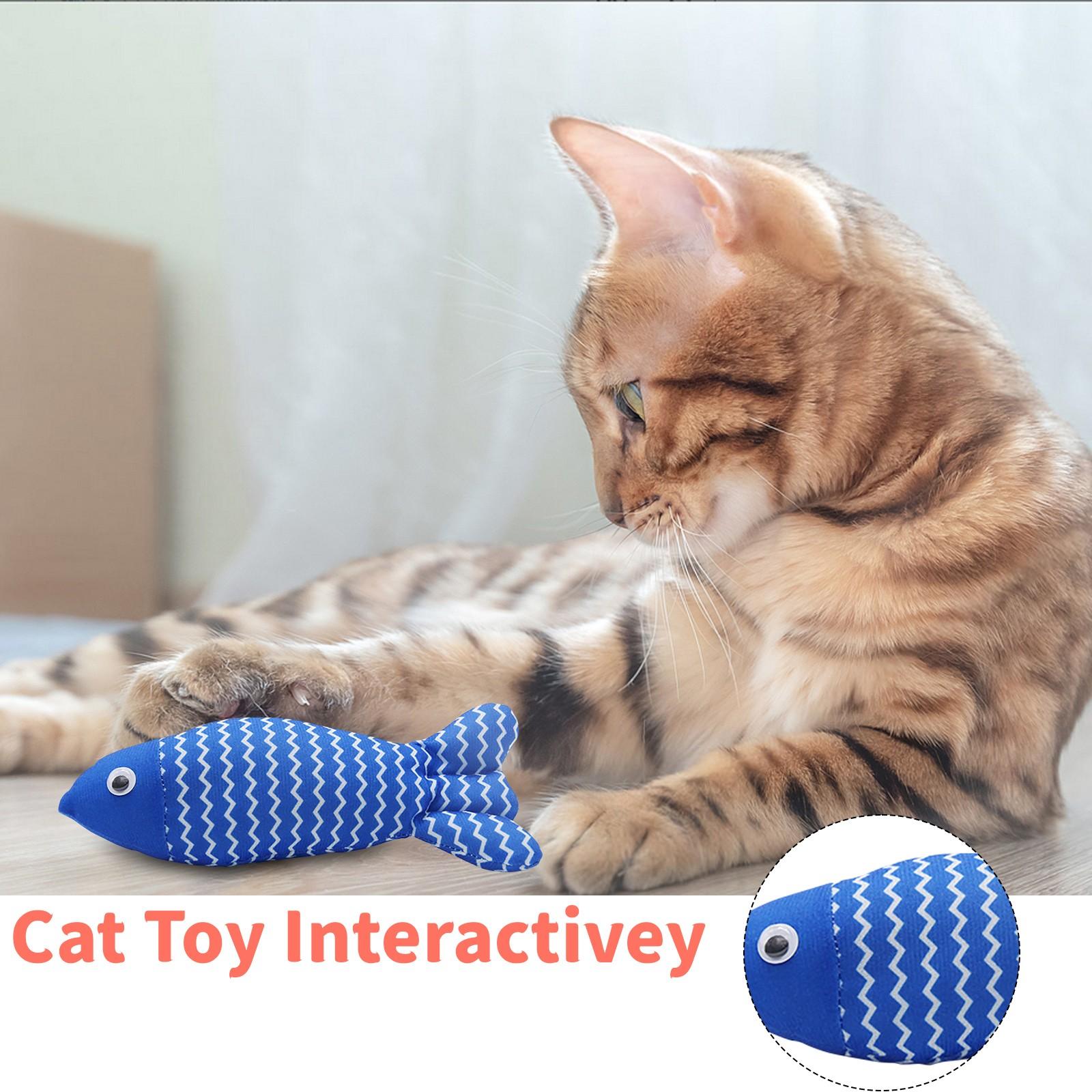 

Игрушка для кошек Рыба, игрушка с кошачьей мятой, мягкая игрушка из хлопка, забавная рыба для кошек из мешковины, которую можно жевать, жевать зубы, кошачья мята, тканевая рыба для кошек One Size