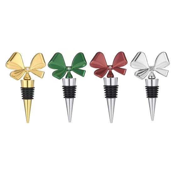 Wine Bottle Stopper Reusable Wine Cork Bow-shaped Flexible Bottle Stopper Housewarming Gift for Wine Lovers