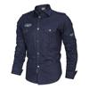 European & American Men's Military Style Cotton Long-Sleeve Shirt for Spring & Autumn