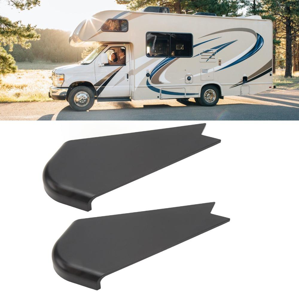 2Pcs Set ABS RV Slide Out Corner Cover Black Corner Cover RV Slide Out Corner Trim White Slide Out Corner Cover RV Applications