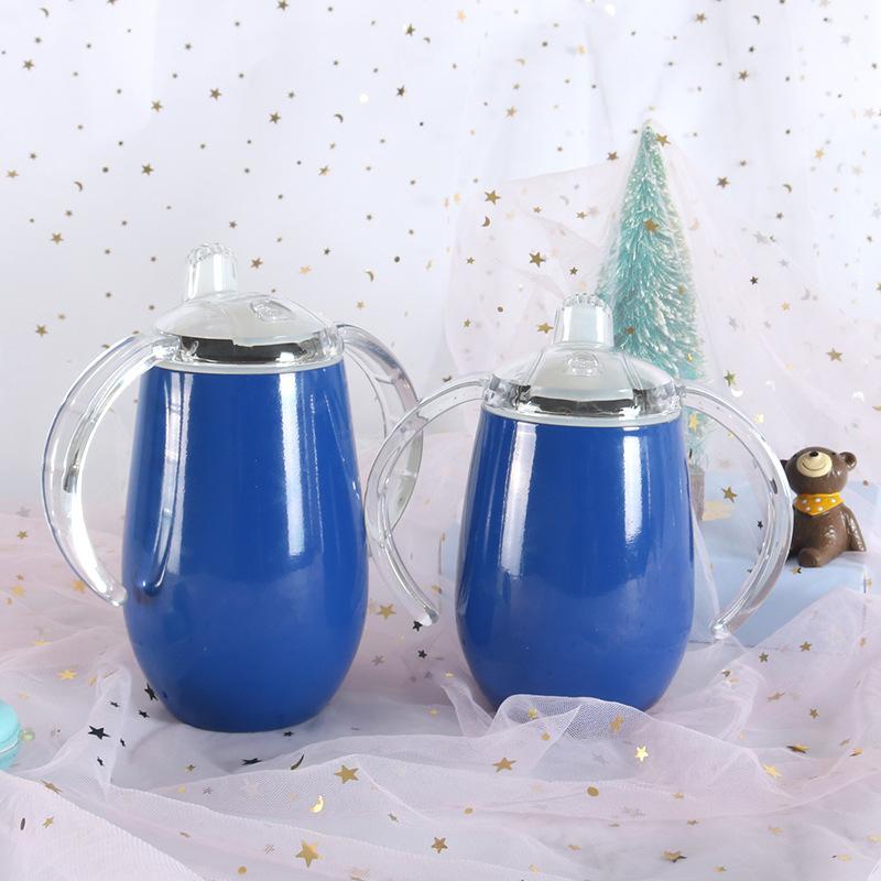 Inside and Outside Stainless Steel Thermos Cup Hot Sublimation Children's Baby Bottle Big Belly Cup Eggshell Cup Ice Bully Cup