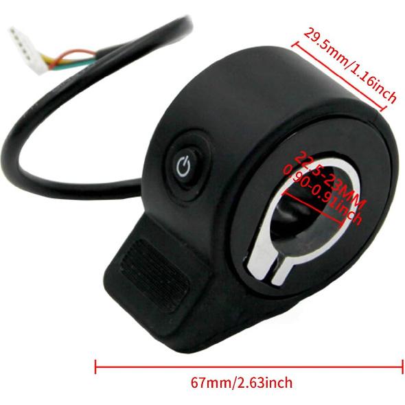 Electric Scooter Throttle Accelerator, Quick Response Electric Scooter Thumb Throttle Finger Throttle Replacement for Kugoo S1 Plus,Replacement