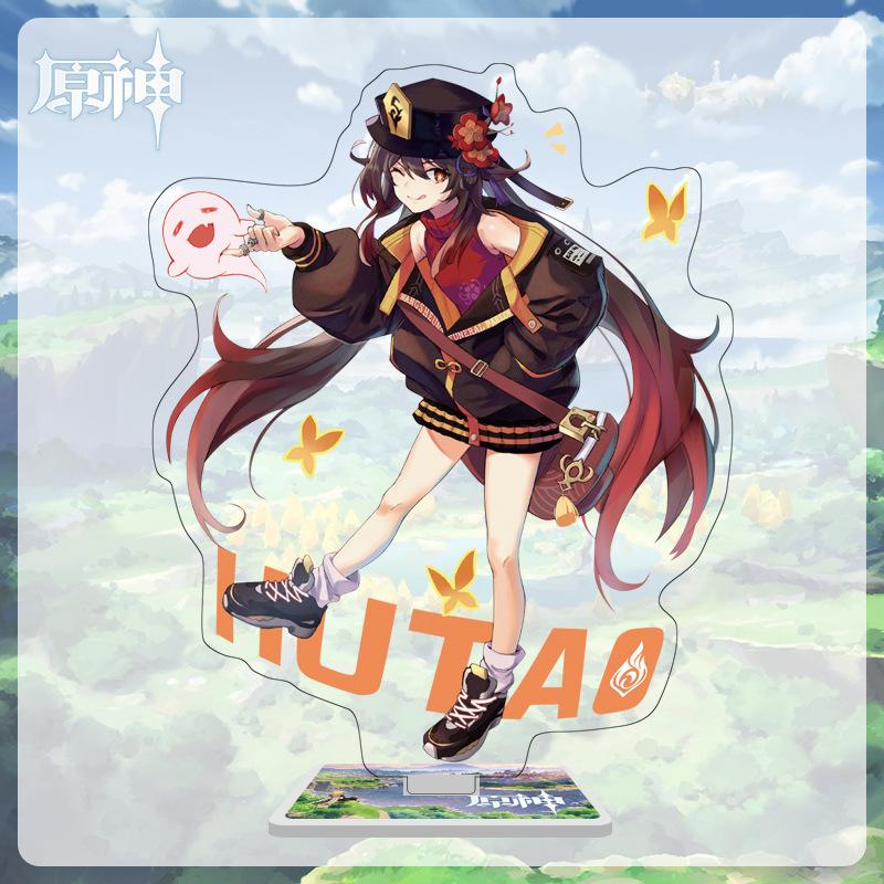 16cm Height Acrylic Large Stand-up Display Featuring Characters From Mondstadt and Liyue In Genshin