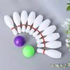 2 Sets Plastic Colorful/White Bowling Set Suitable For Parties Entertainment Indoor Outdoor Sports Leisure Student Gifts YMY