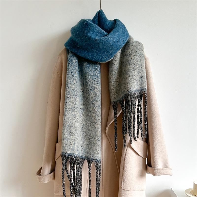 New  Cashmere Scarf Shawl Thicked  Warm Blanket Long Tassels Soft Shawls Neck Wraps Pashmina Scarves Ladies' Luxury Scarf