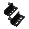 2pcs Pivot Hinges Black Concealed Shaft Door Hinge With Bushing HeavyDuty For Wood Door Cabinet Furniture Cabinet Wardrobe