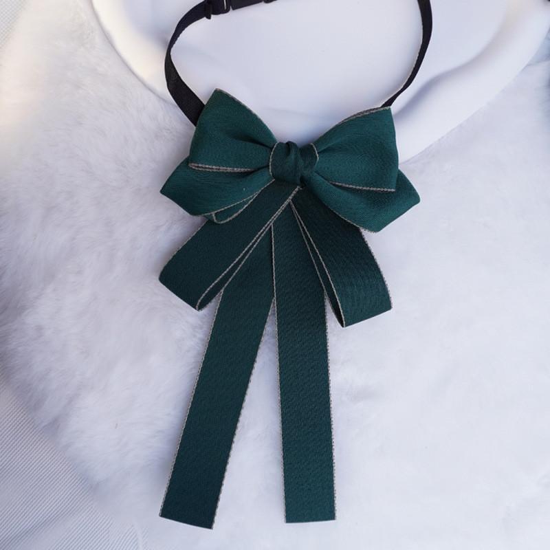 Womens Satin Neck Flower With Bow Tie For Wedding And Gift Giving