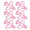100pcs Airplane Shaped Paper Clips Rust Prevention Plating Process Cute Paper Clip for Scrapbooking Card Making