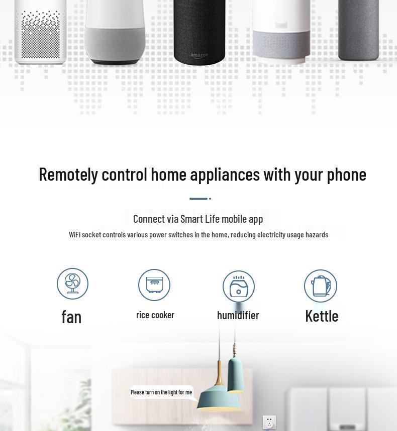 Alexa-Compatible Smart WiFi Socket with Timing Support for Various Regions