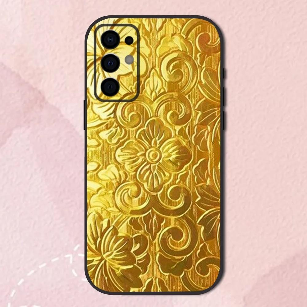 Gold Money Pattern Phone Case For Samsung S24,S21,S22,S23,S30,Ultra,S20,Plus,Fe,Lite,Note,10,9,5G Black Soft Shell