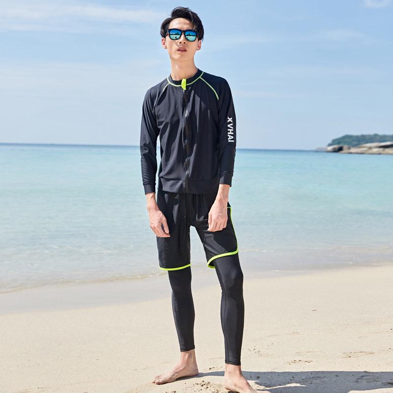 Men's Long Sleeve and Pants Snorkeling Wetsuit Set - Customizable Jellyfish Protection.