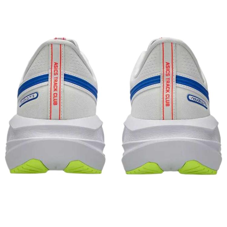 ASICS Men's NOVABLAST 5 ATC Neutral Running Shoes White Tuna Blue 1011C137-100