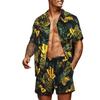 Men's Printed Shirt Sets High Quality Fashion Trend Shorts Hawaiian Style Casual Floral Tops