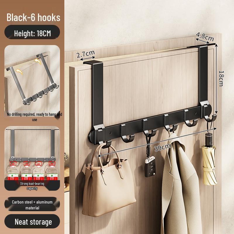 Silent Adhesive Wall-Mounted Clothes Hanger Hook for Bedroom Doors