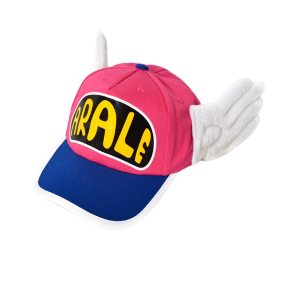 Arale Anime Dr.Slump Cosplay Norimaki Hoed Kinderen Vleugels Hoeden Cartoon Engel Katoen Baseballpet Accessoires pink