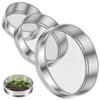 3Pcs Soil Sieve Stainless Steel Garden Sieve Stackable Soil Sifter Set Reusable Garden Compost Soil Stone Sieve Mesh
