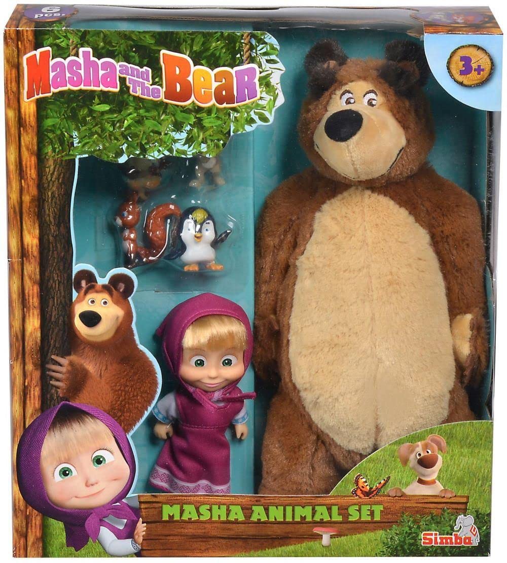 Toys Masha MuÃ±eca Masha Con Disfraz De Oso De Peluche Masha MuÃ±ecas