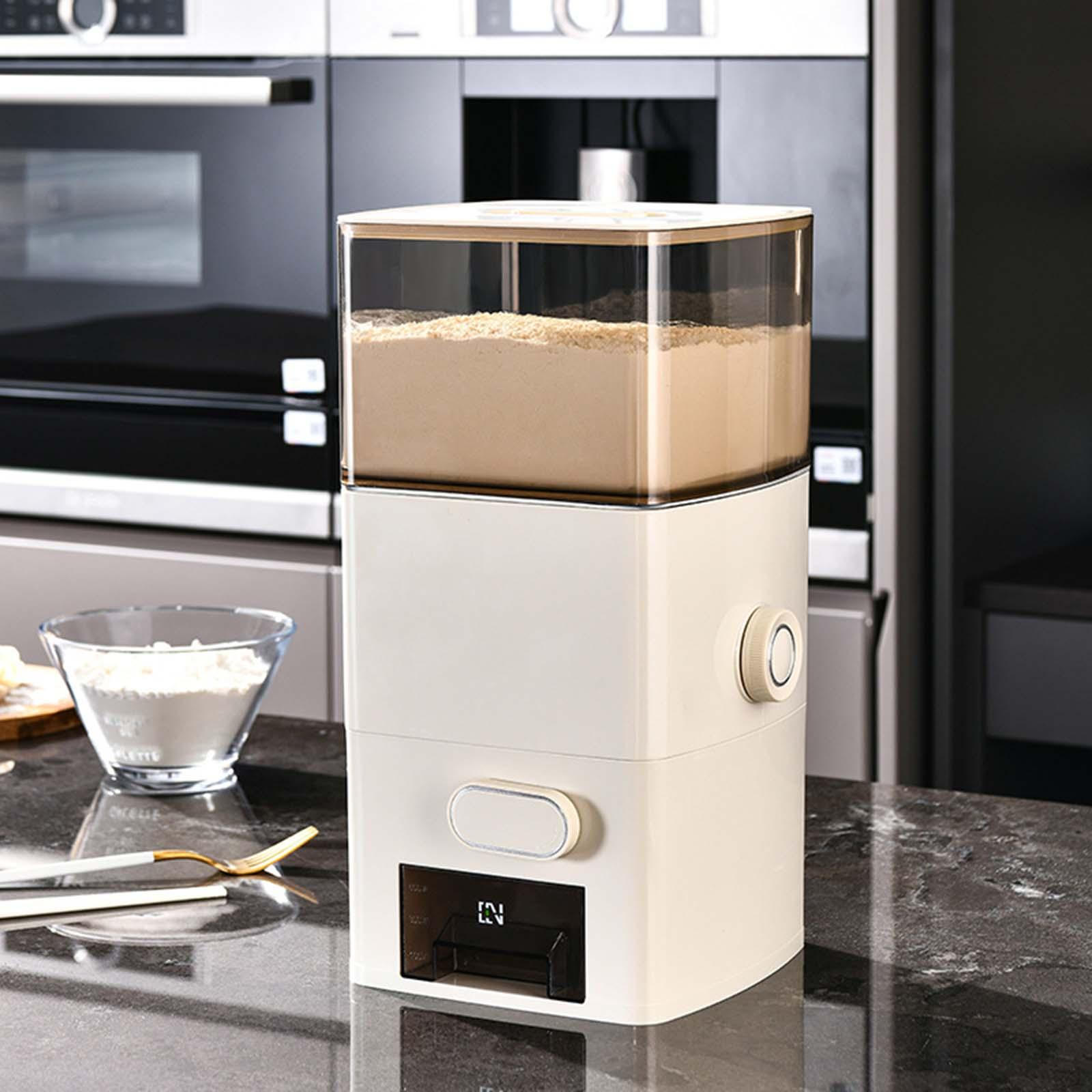 

Прочный контейнер для муки с безопасным закрытием для организации кладовой A